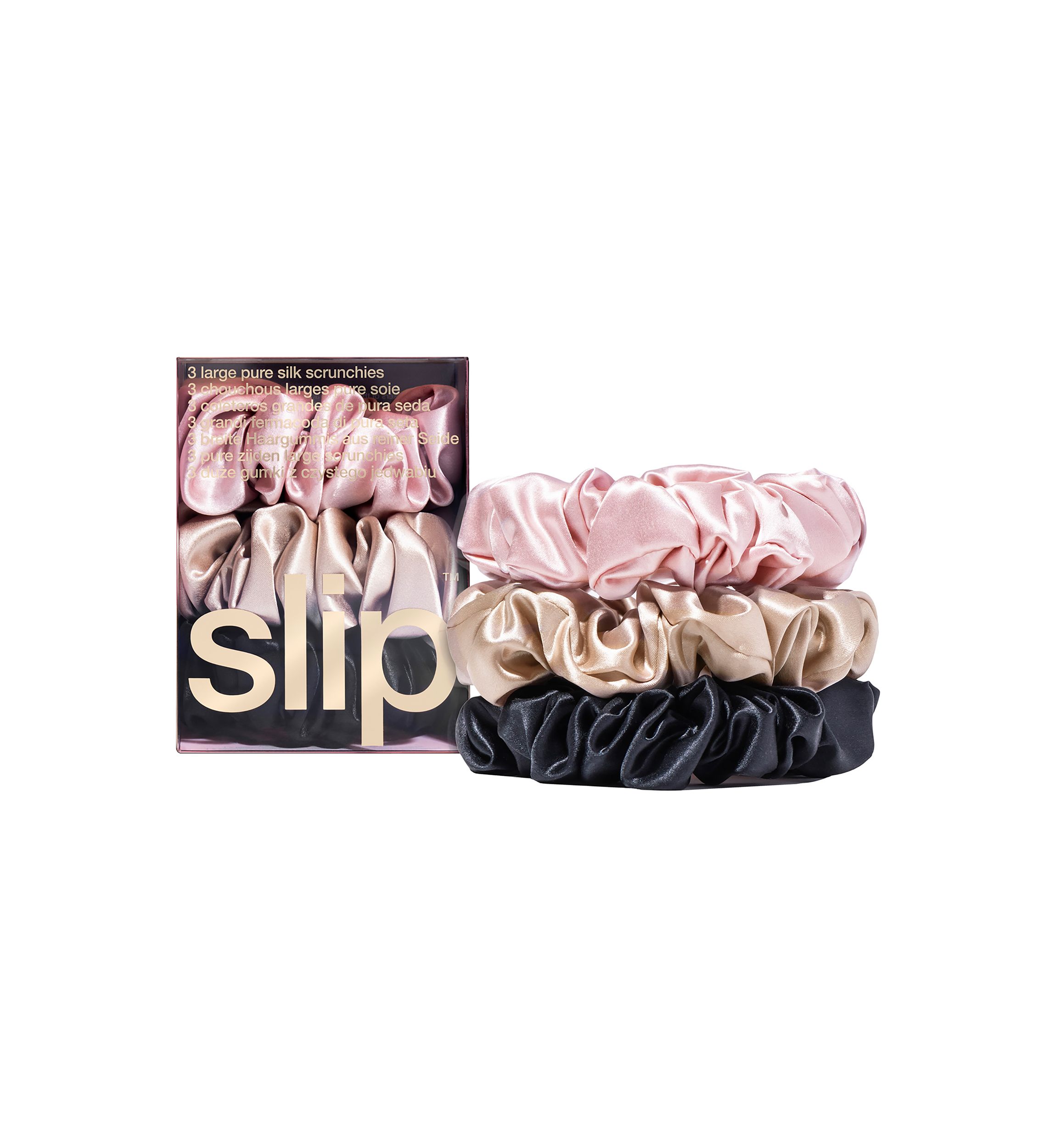 Pure Silk Large Scrunchies 