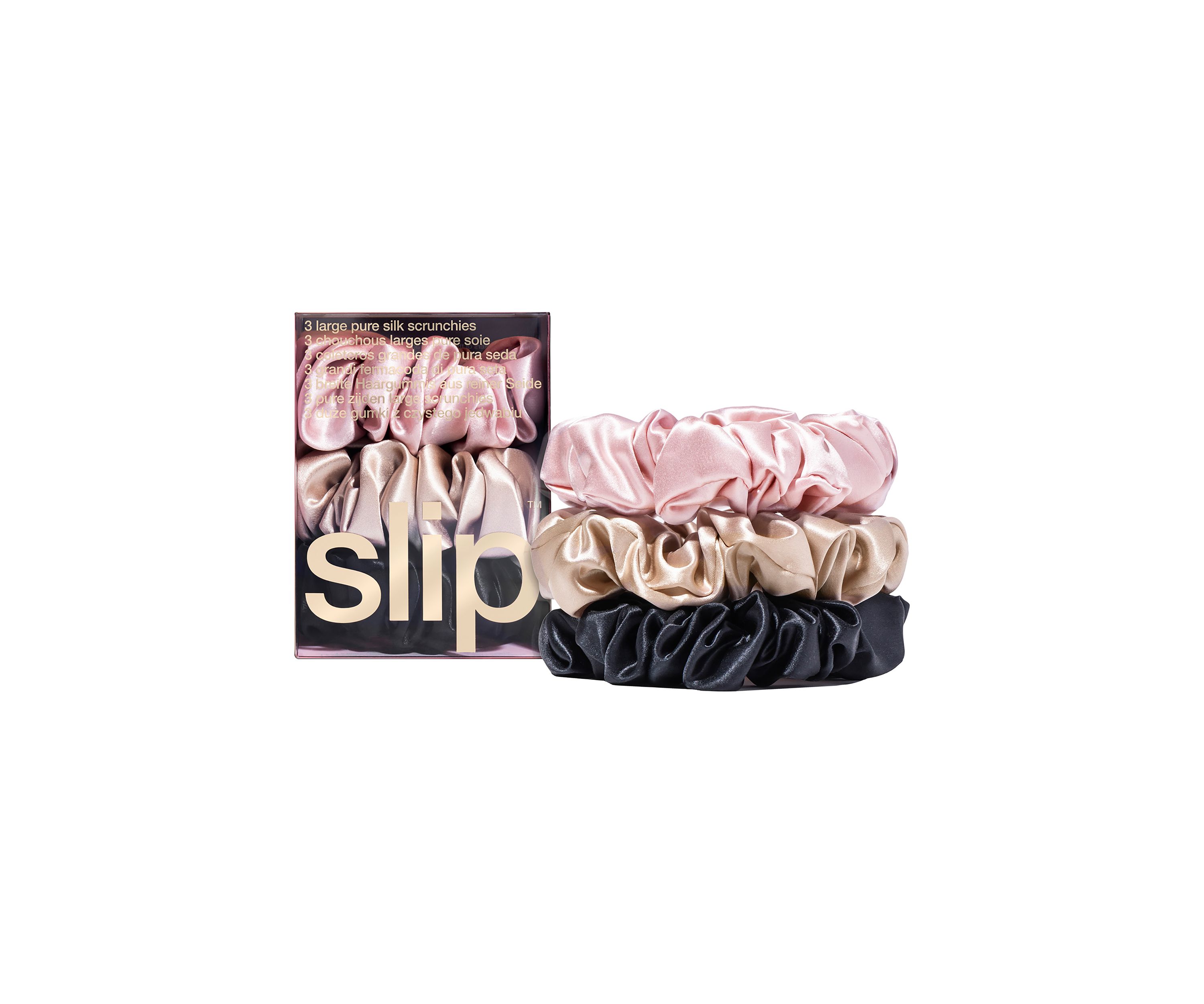 Pure Silk Large Scrunchies 