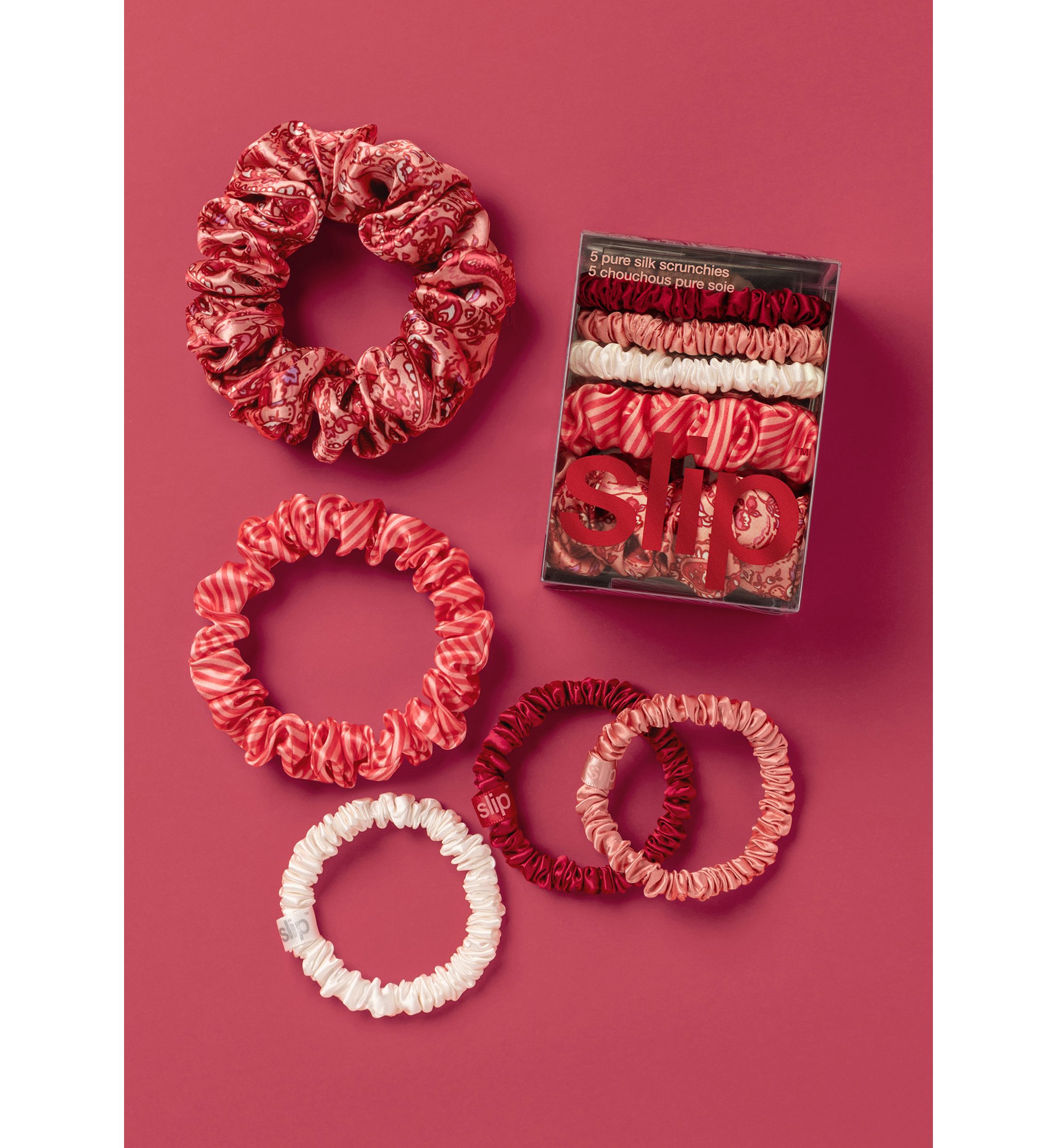 Pure Silk Assorted Scrunchies