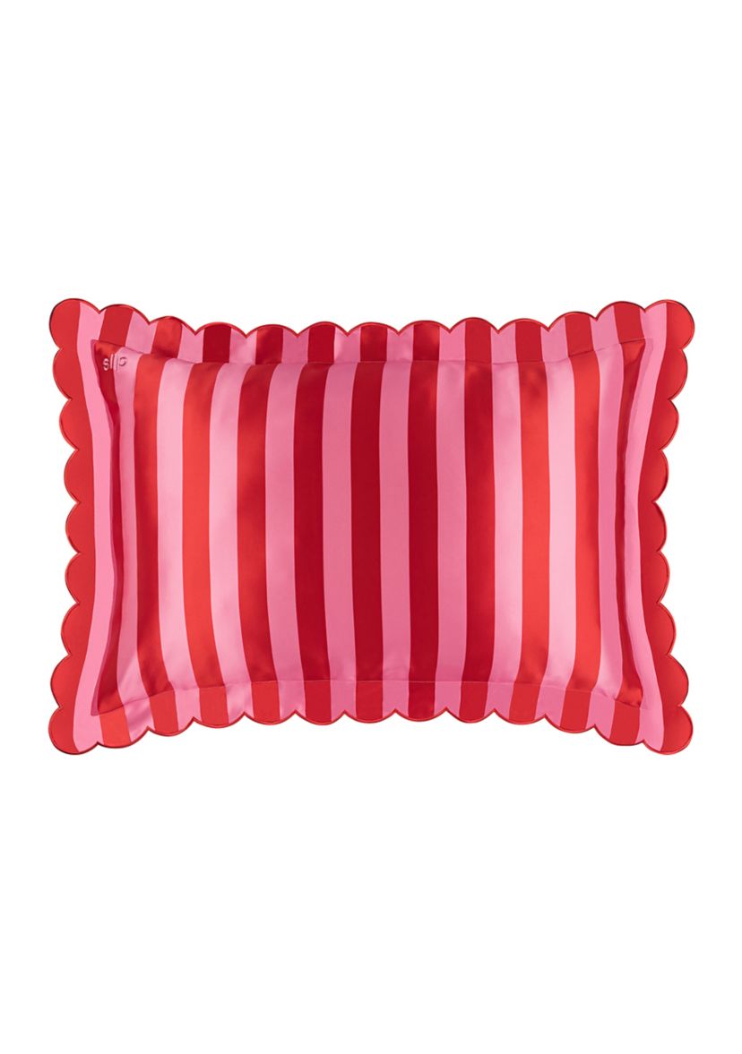 Pure Silk Queen Pillowcase with Scalloped Edge