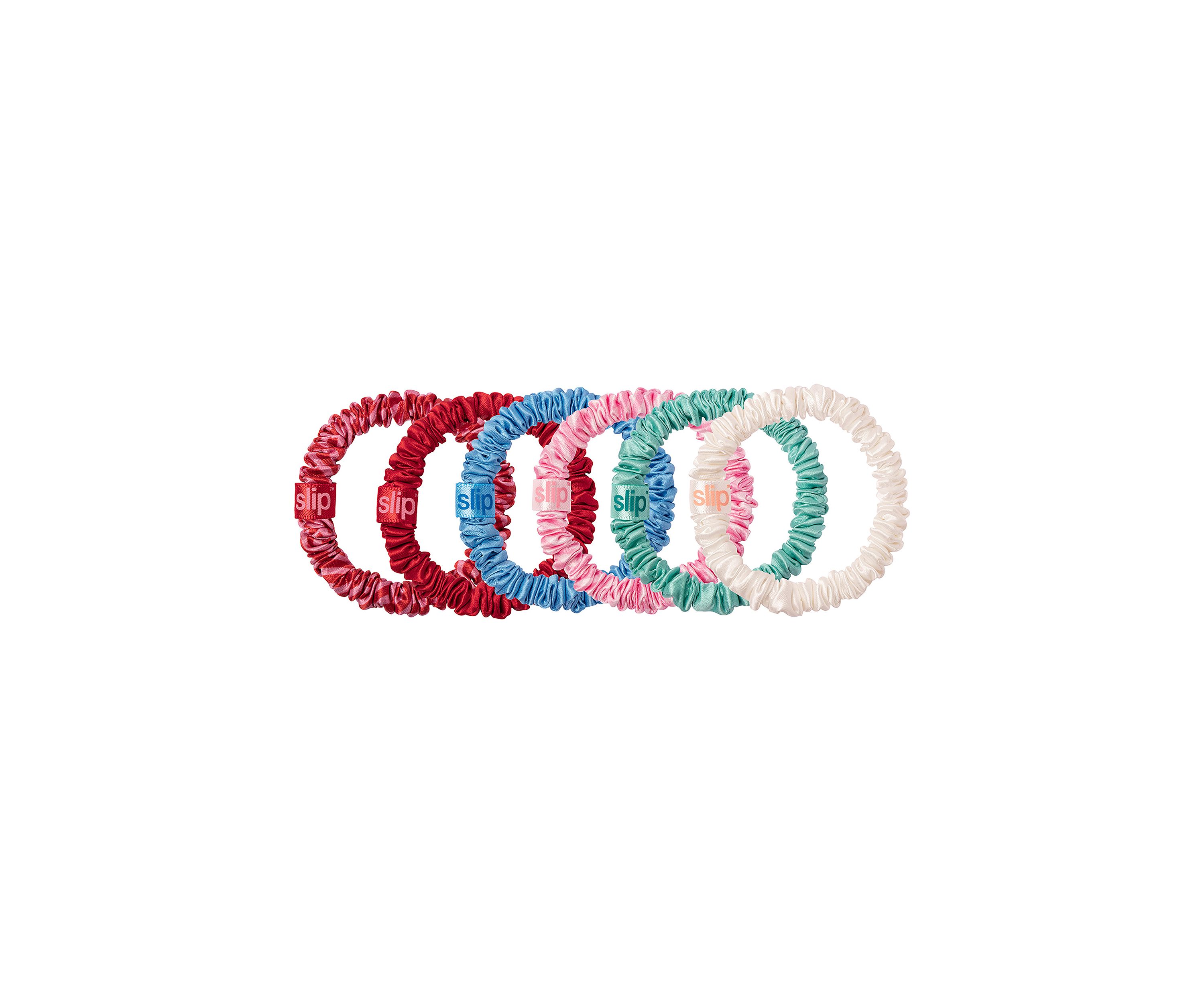Pure Silk Skinny Scrunchies with Complimentary Pouch
