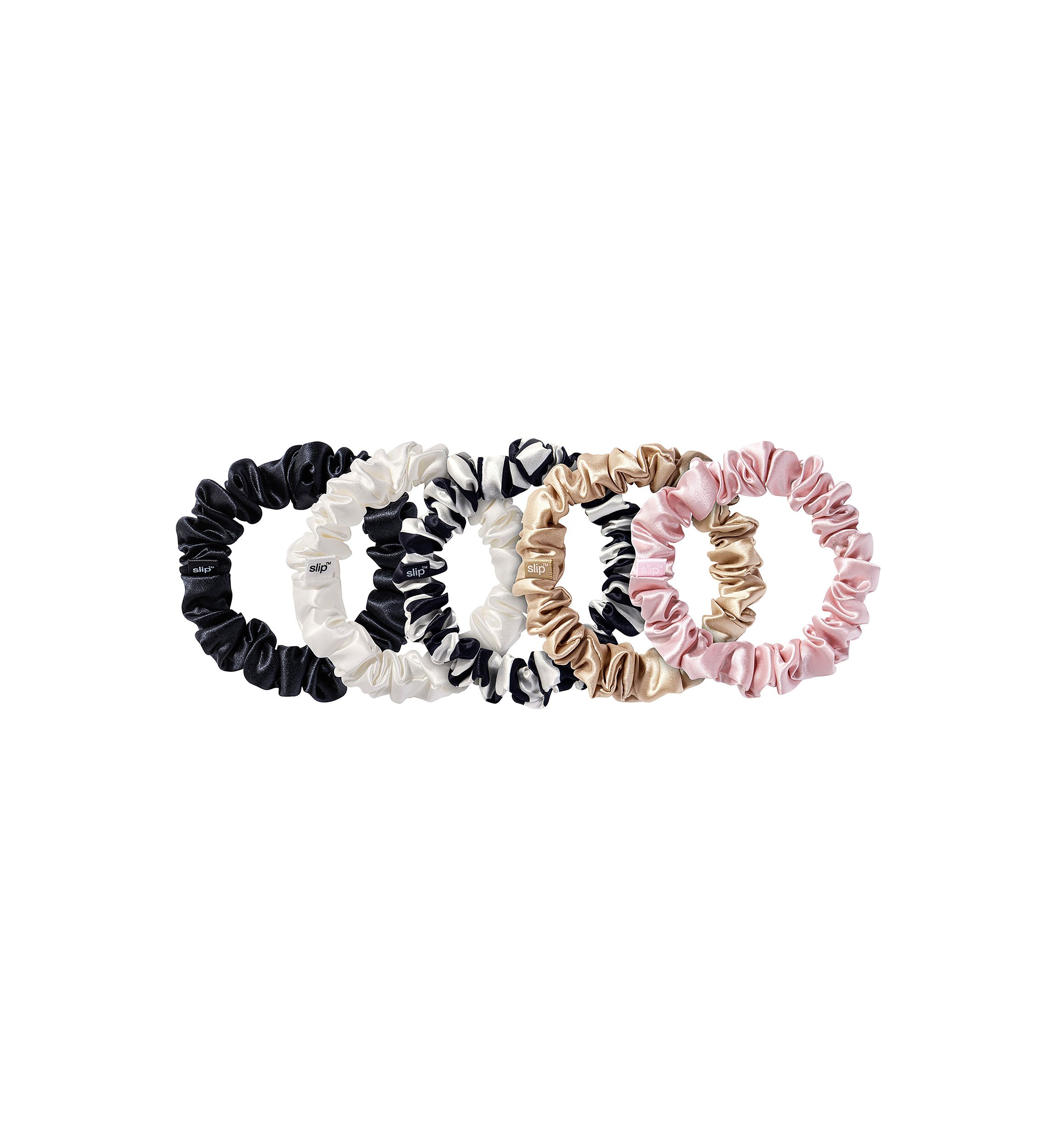 Pure Silk Midi Scrunchies - Multi
