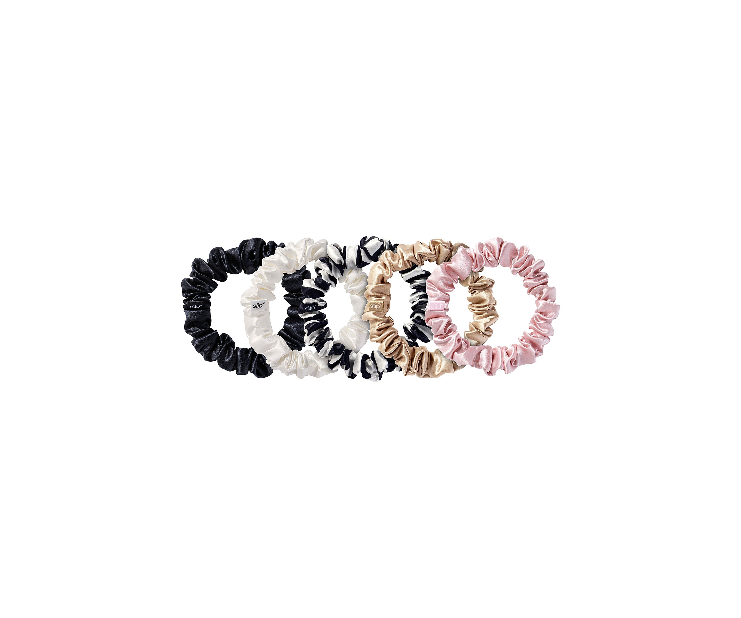 Pure Silk Midi Scrunchies - Multi