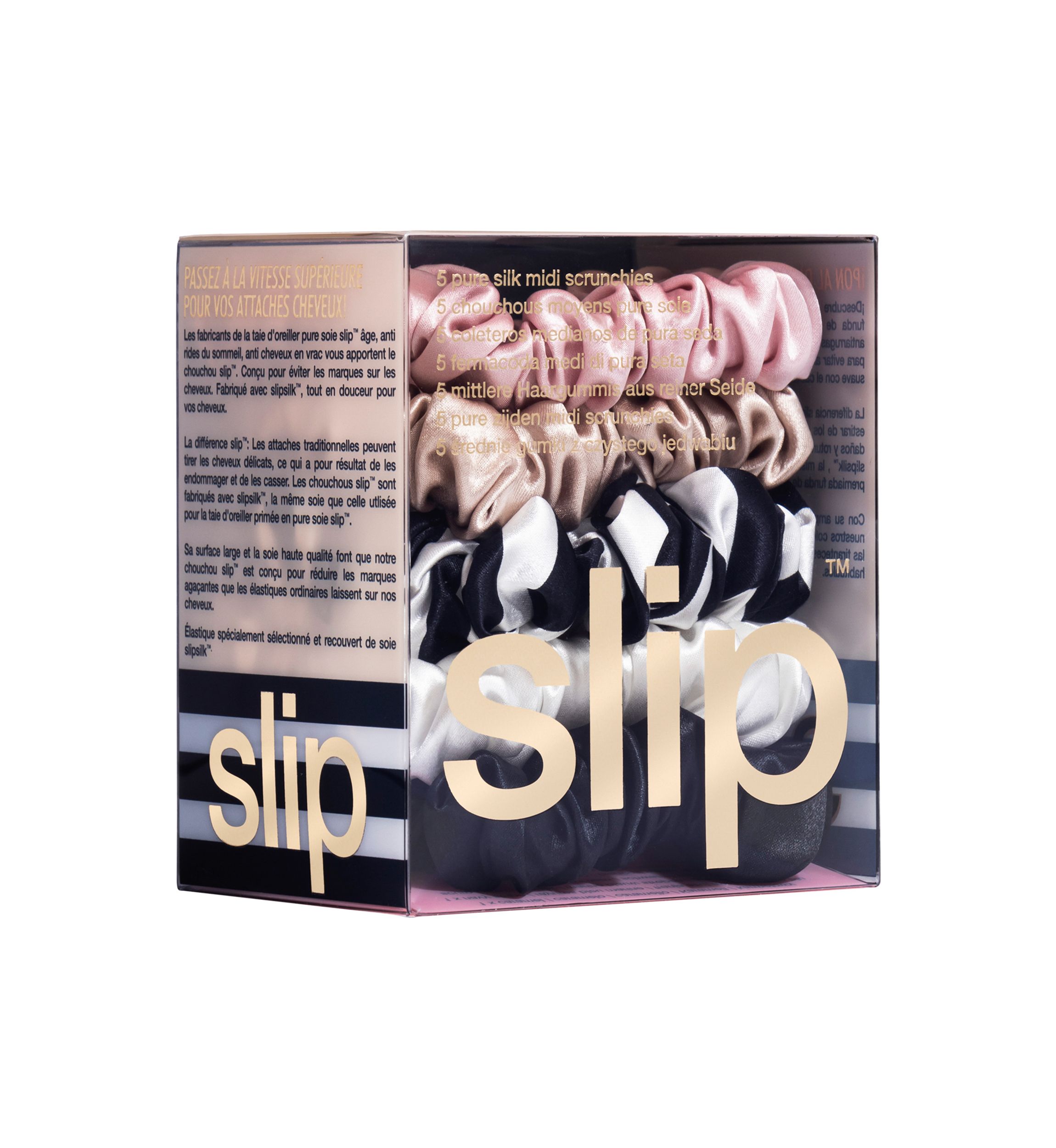 Pure Silk Midi Scrunchies - Multi