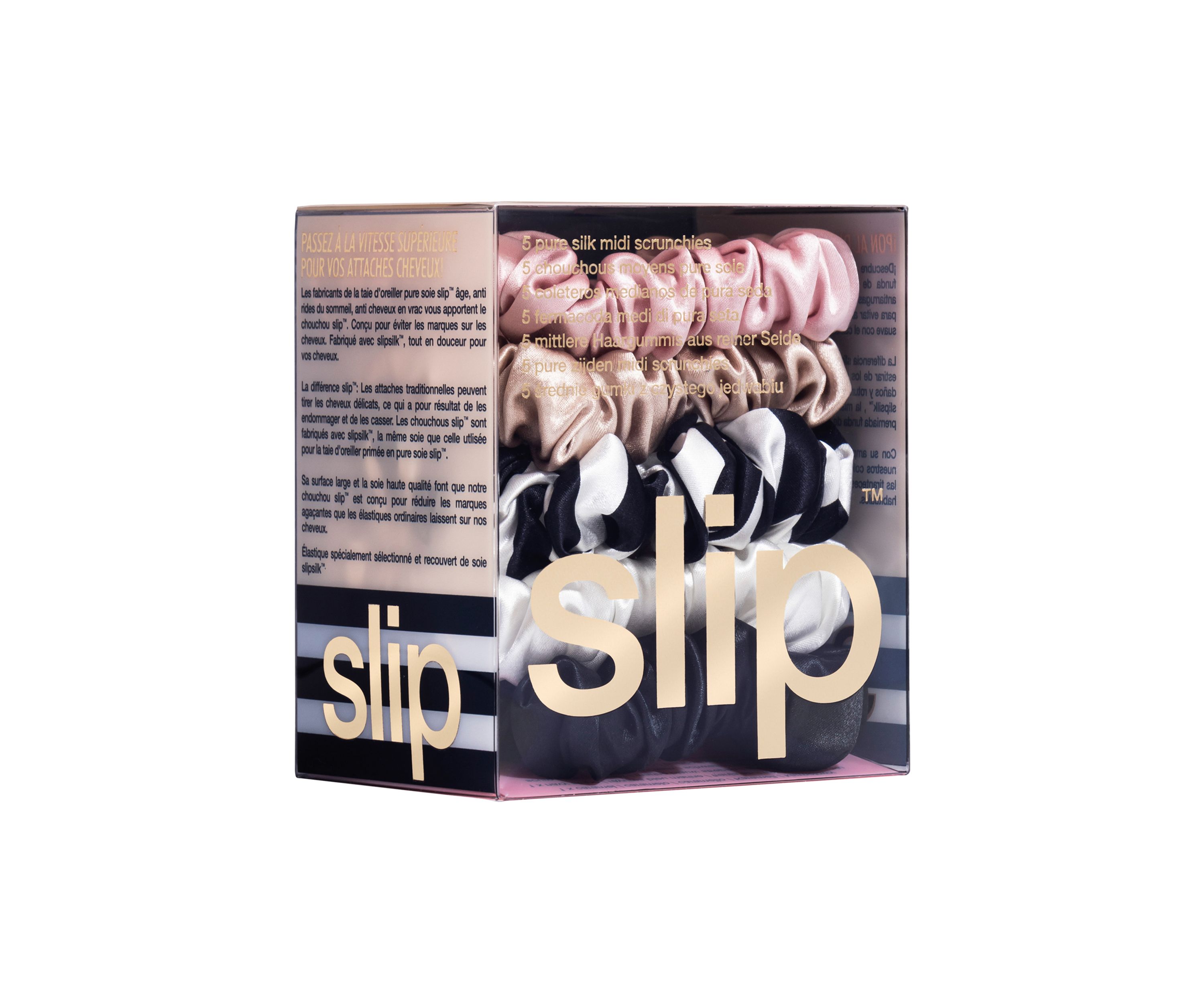 Pure Silk Midi Scrunchies - Multi