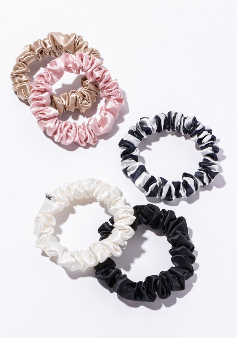 Pure Silk Midi Scrunchies - Multi