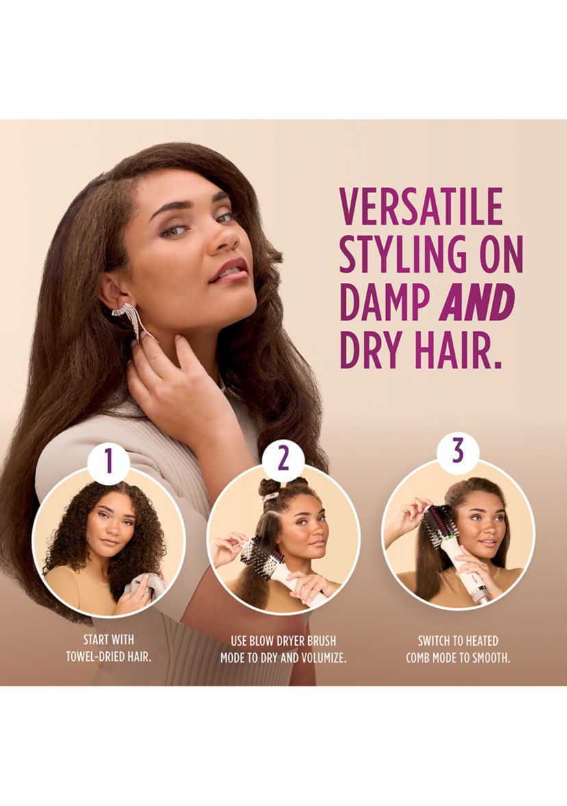 SmoothStyle™ Heated Comb & Blow Dryer Brush With Storage Bag