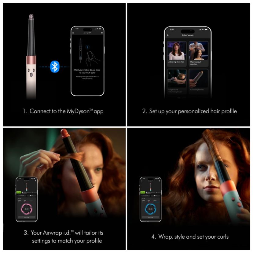 AirWrap Multi-Styler Curly+Coily Ceramic Pink/Rose Gold