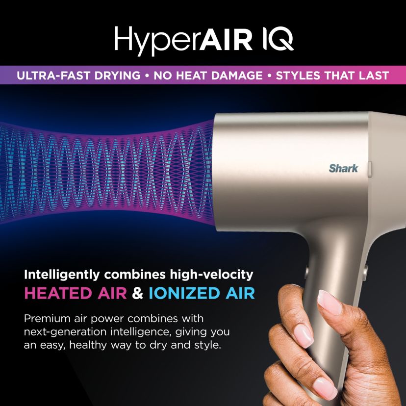 HyperAIRionic Fast-Drying Hair Blow Dryer, Stone