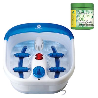 Pursonic Foot Spa Massager with Tea Tree Oil Foot Salt Scrub (Heating Function)