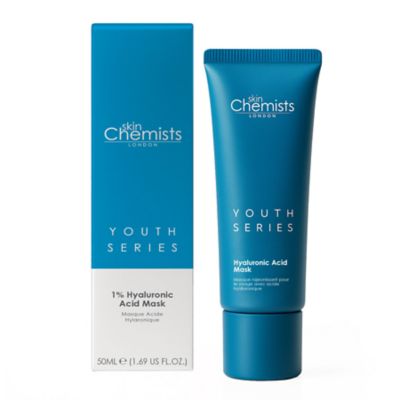 skinChemists 1% Hyaluronic Acid Anti-Aging Mask 50ml, White