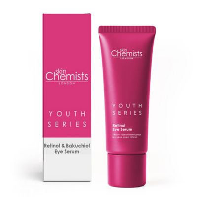 skinChemists Retinol & Bakuchiol Anti-Aging Eye Serum 15ml, White