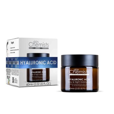 skinChemists Anti-Aging Hyaluronic Acid Day Moisturizer 60ml, White