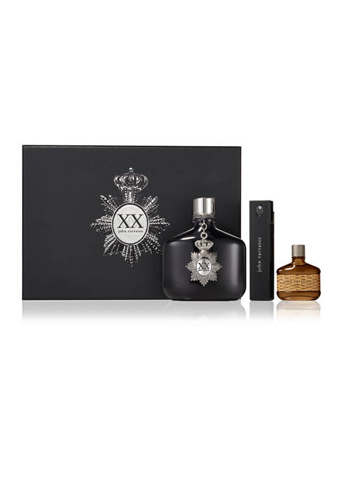 John Varvatos XX 3 Piece Fragrance Gift Set,