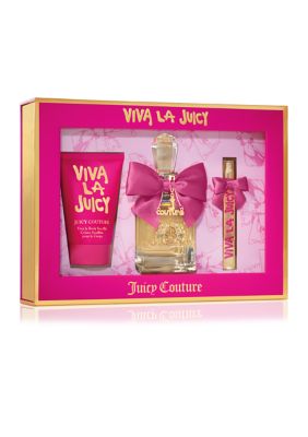 Juicy Couture Viva La Juicy 3 Piece Fragrance Gift Set, Perfume For Women - $169 Value -  0719346264143