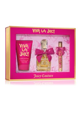 Juicy Couture Viva La Juicy 3 Piece Fragrance Gift Set, Perfume For Women - $147 Value -  0719346264174