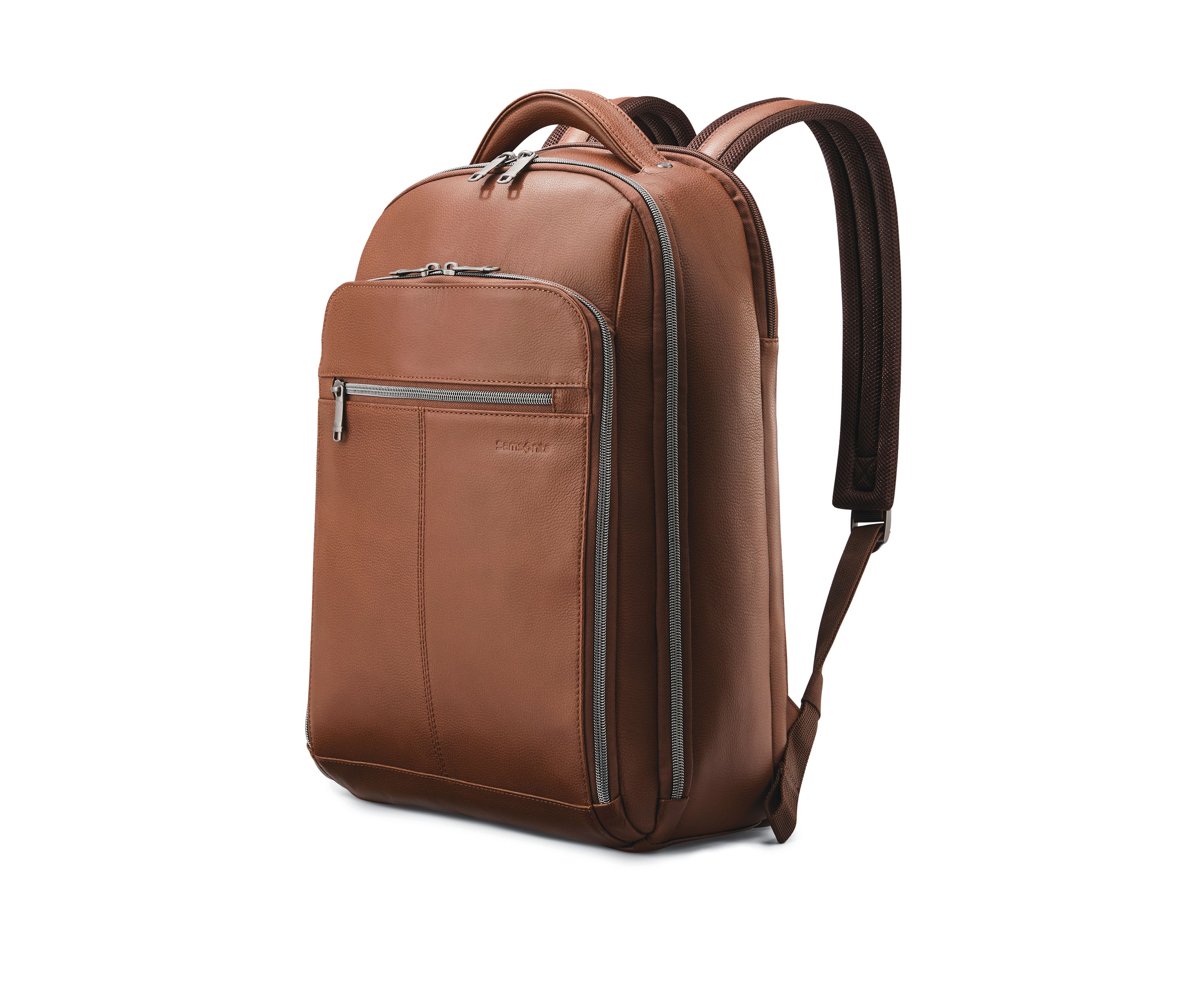 Classic Leather Slim Backpack 