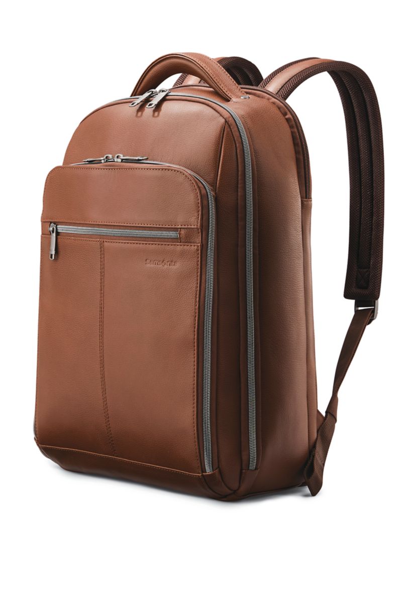 Classic Leather Slim Backpack 