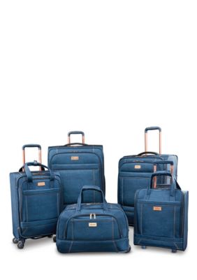 Viaggio Jacquard Denim Scritto Travel Bag