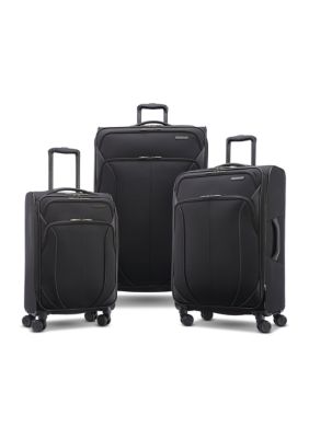 American Tourister 4 Kix Expandable Spinner Luggage, Black, 28 in