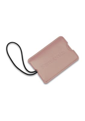 Samsonite Vinyl Travel ID Tags, Dusty Rose