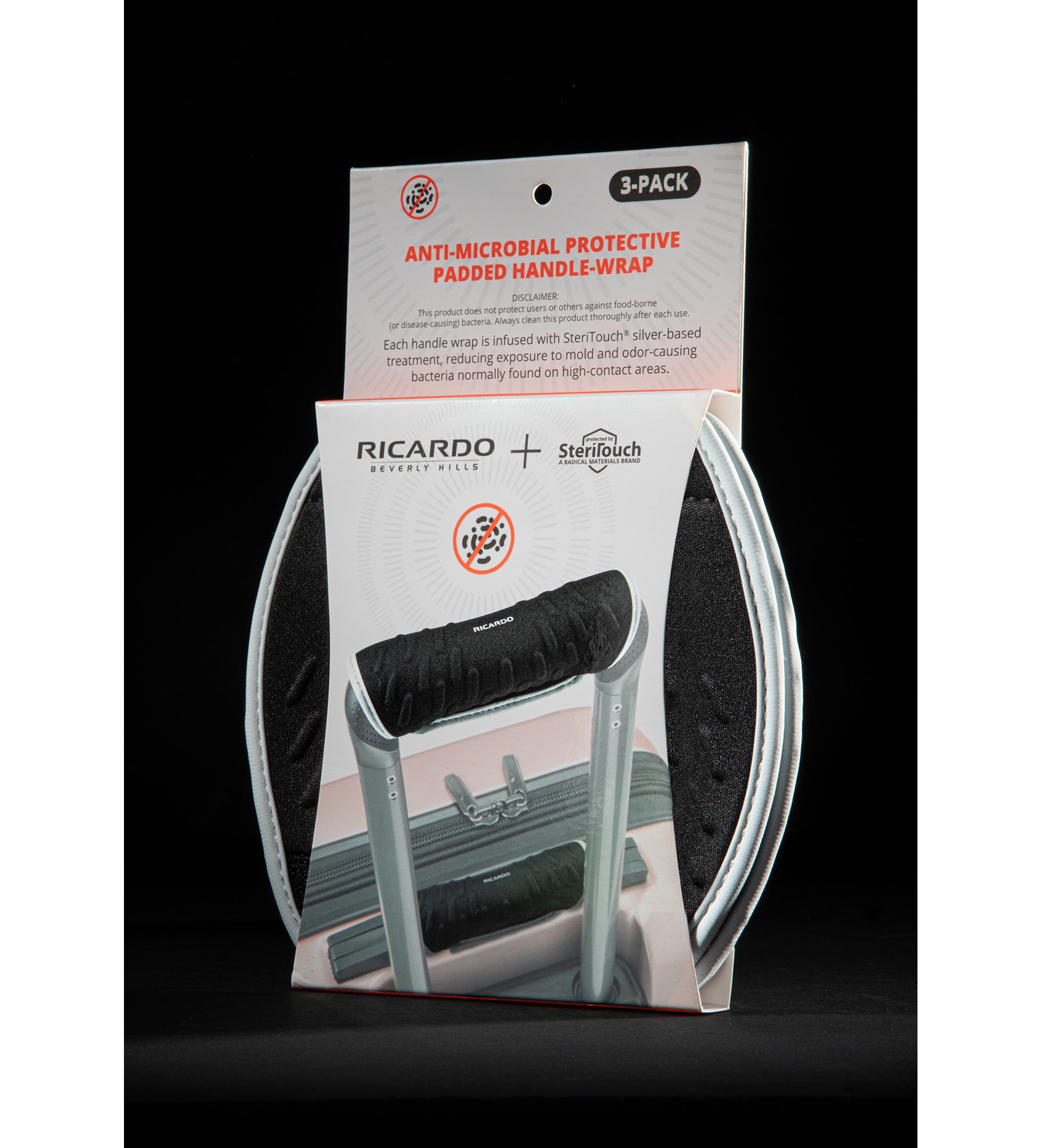 3 Pack Antimicrobial SteriTouch®  Padded Handle Wrap