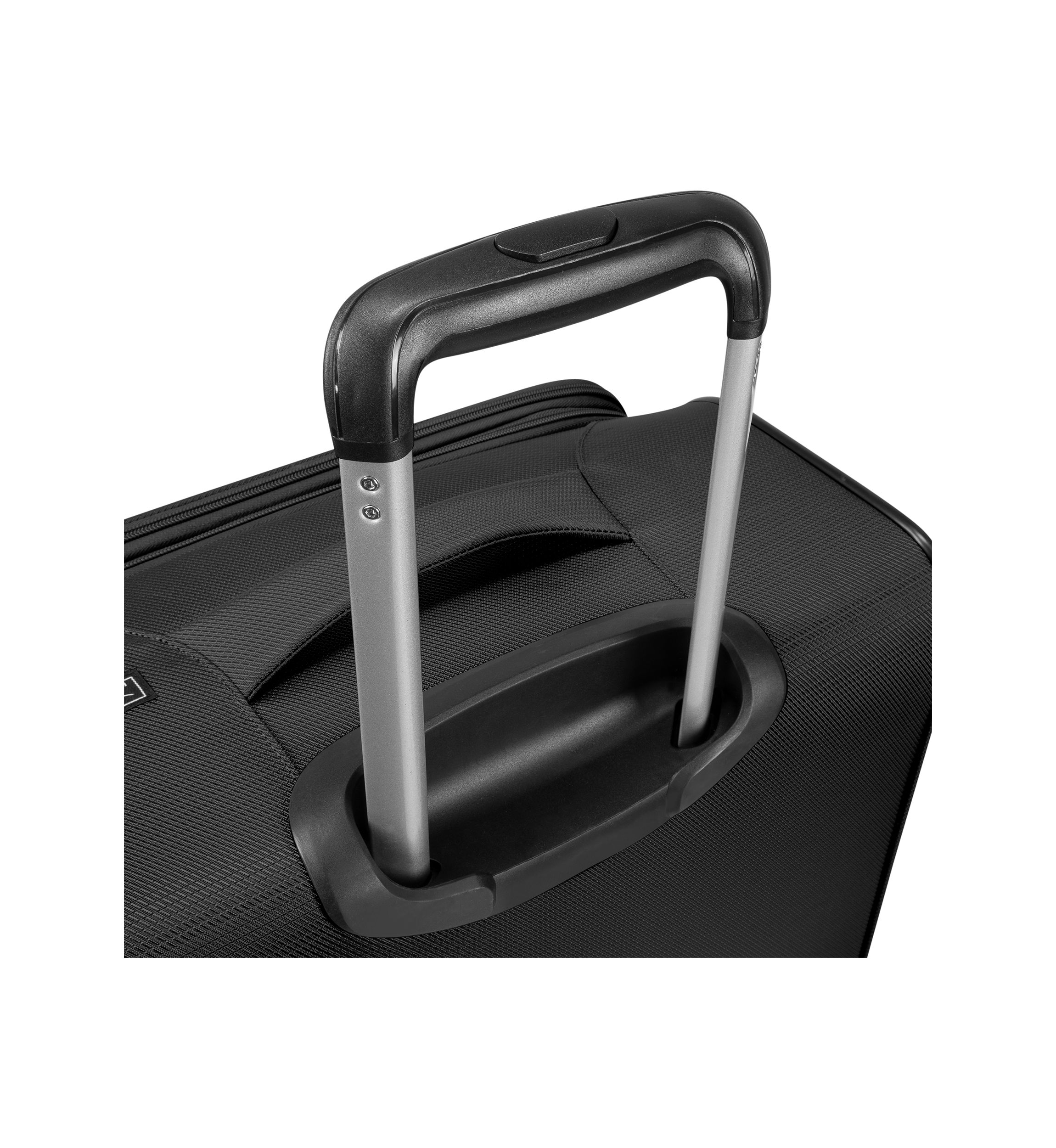 Belvista Soft Side Two Piece Travel Set: 20" and 24" Black Spinner Cases