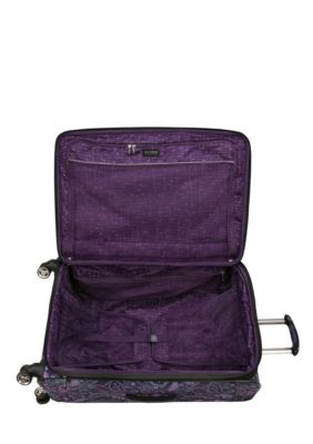 Ricardo Beverly Hills Mar Vista Spinner Luggage Collection Purple Paisley belk