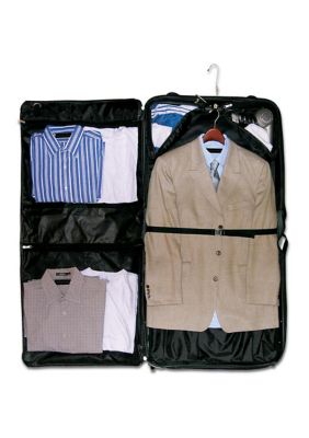 WallyBags  45” Premium Rolling Garment Bag with multiple pockets