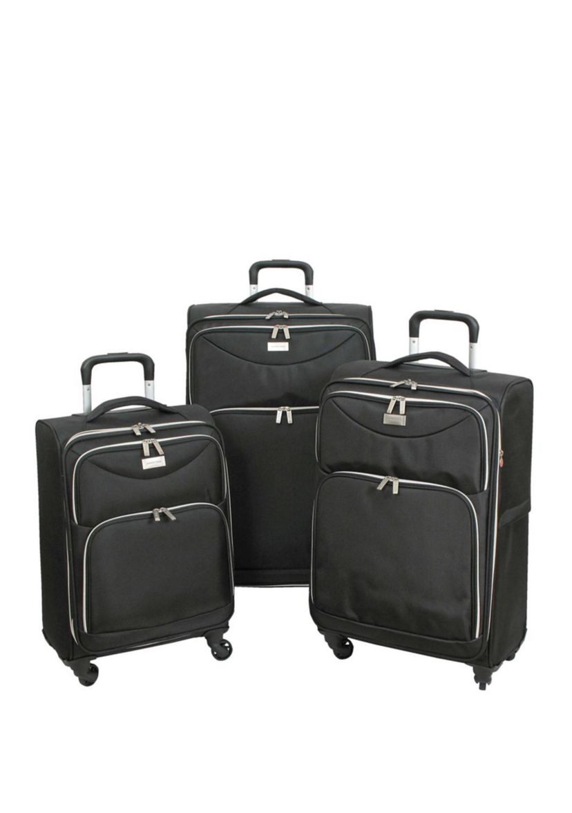 Ultra Light-Weight Midnight 3 Piece Luggage Set