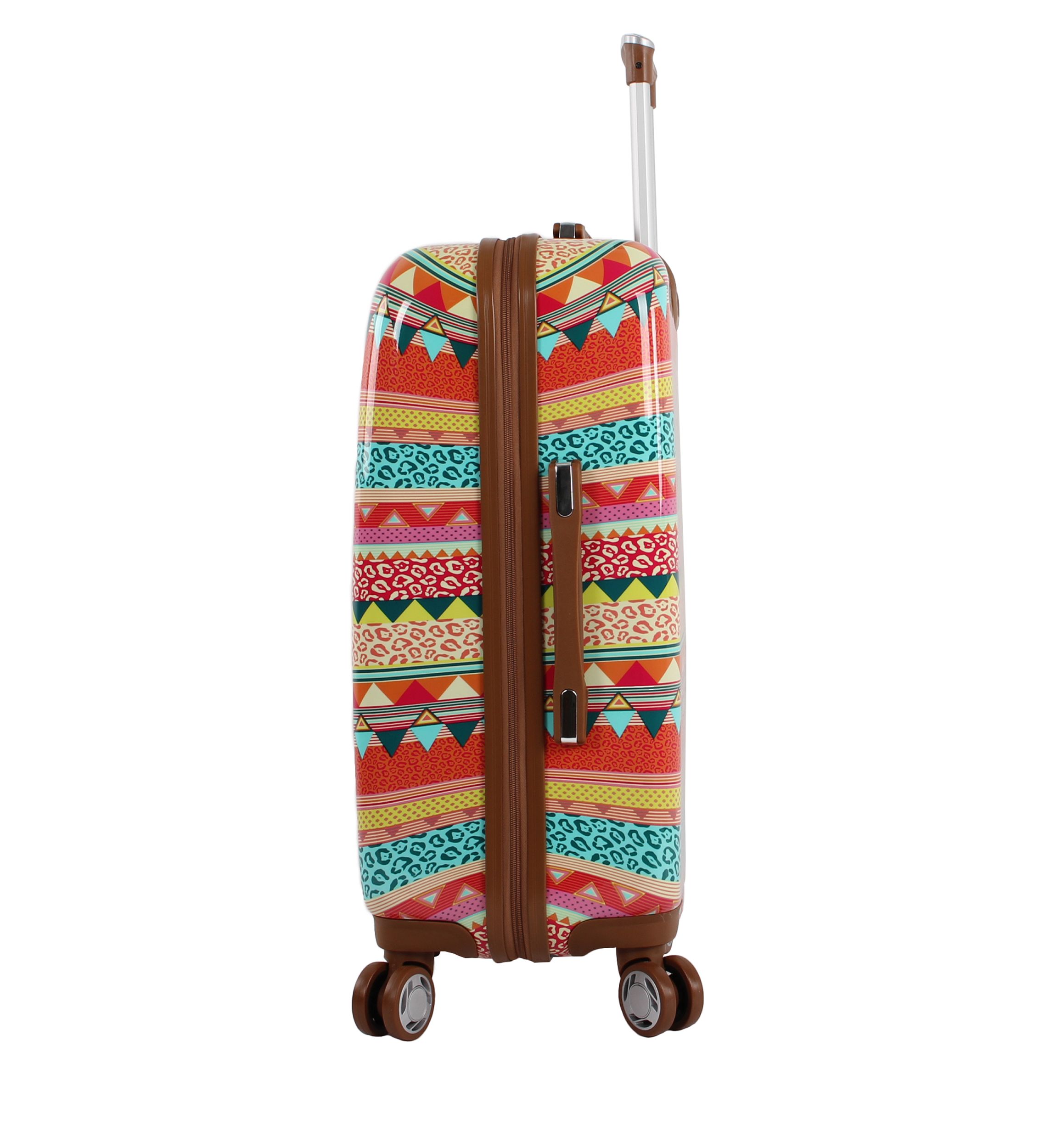 On the Prowl Printed Multi Stripe Hardside 24-in. Spinner