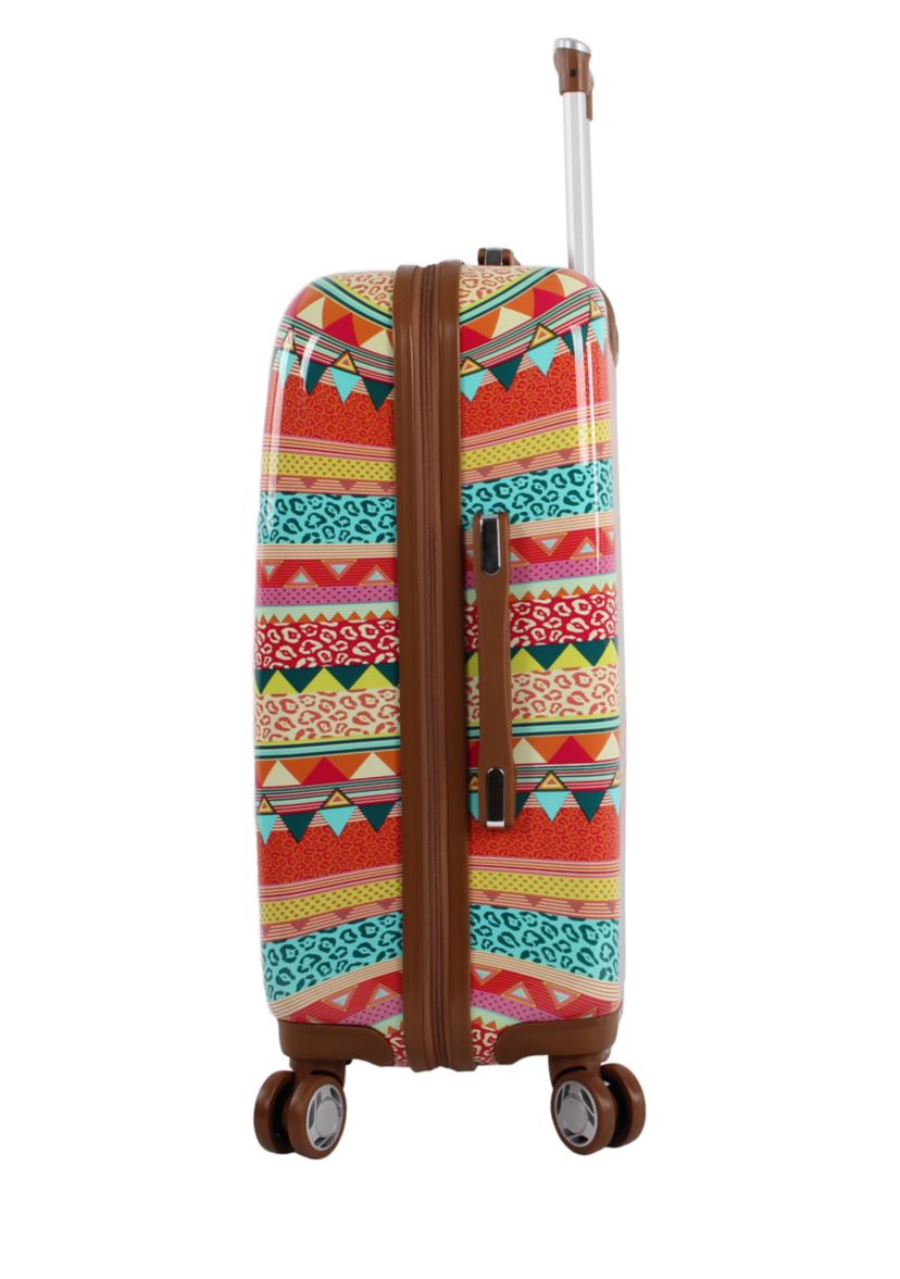 On the Prowl Printed Multi Stripe Hardside 24-in. Spinner