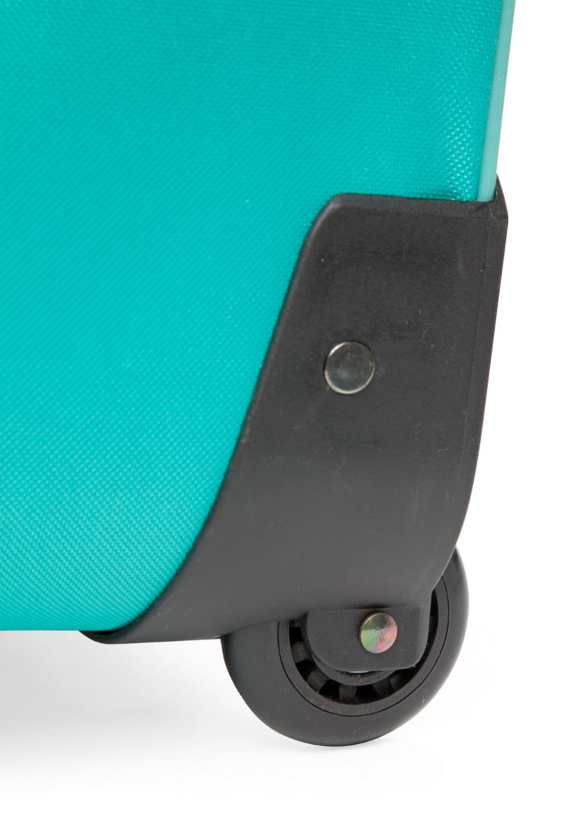 5-Piece Turquoise with Gold Trim Luggage Set