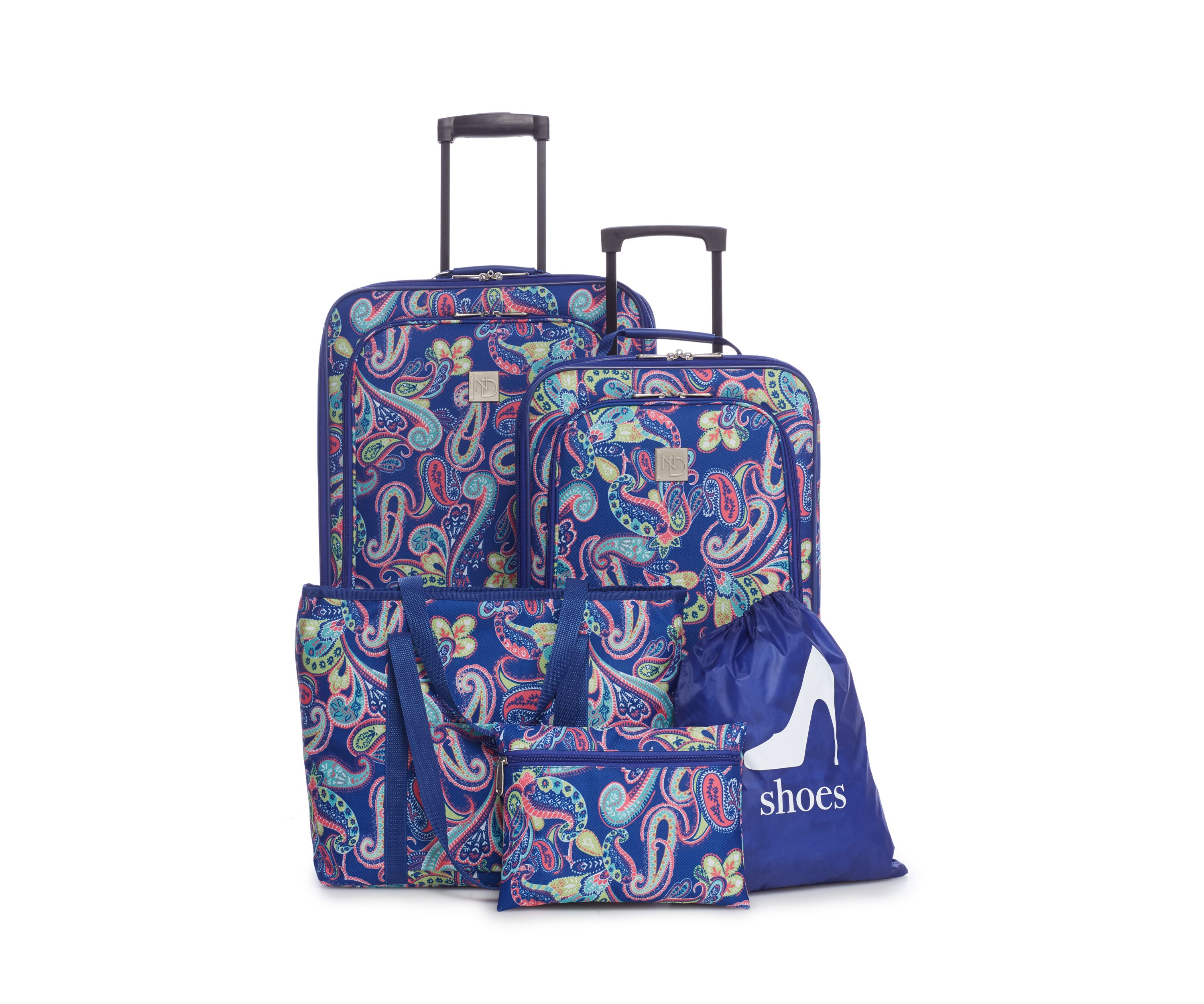 5-Piece Global Paisley Luggage Set