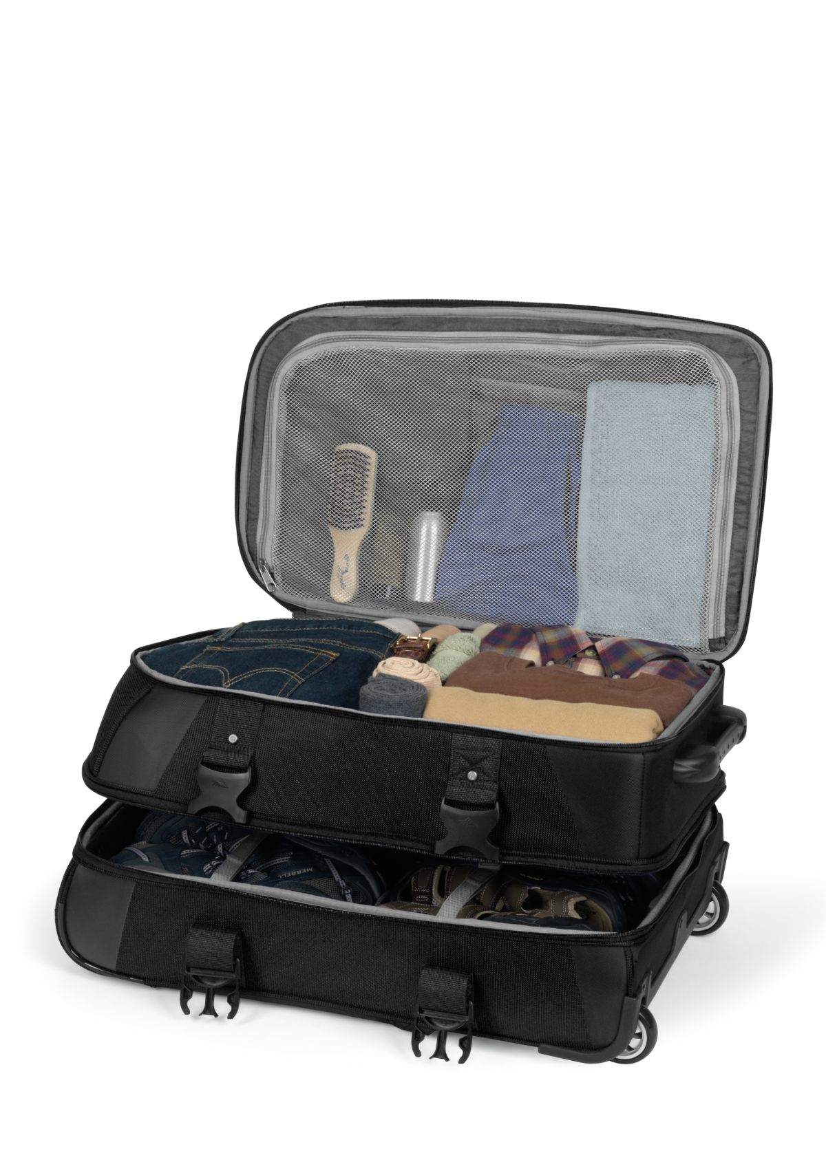 Adventure Travel 7 Wheeled Duffle - Black - 14.5-in. x 32-in. x 14.5-in.