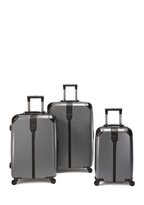 Hartmann Herringbone Luxe Hardside Luggage Collection Black belk