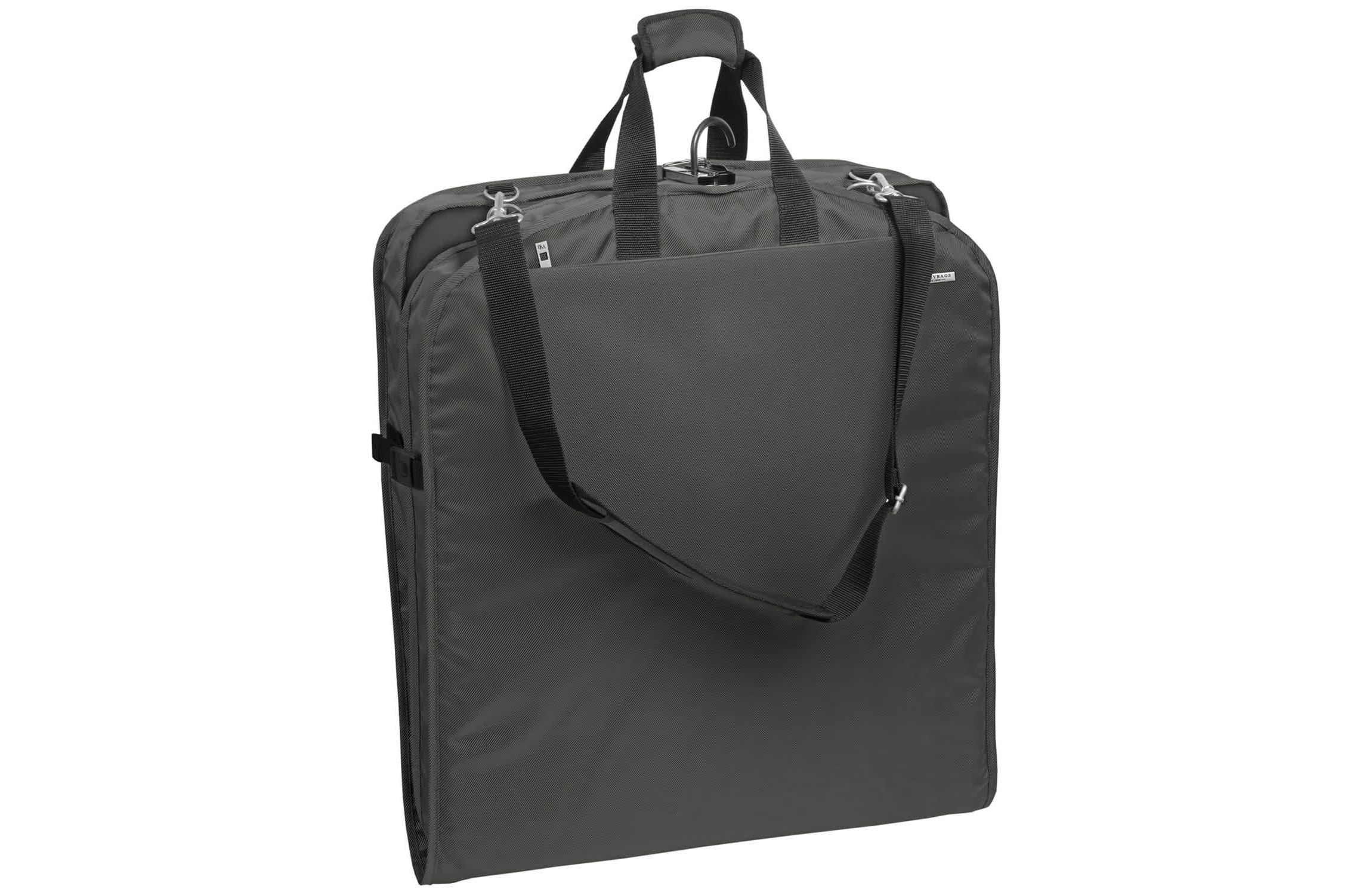 WallyBags 42" Premium Travel Garment Bag with Shoulder Strap