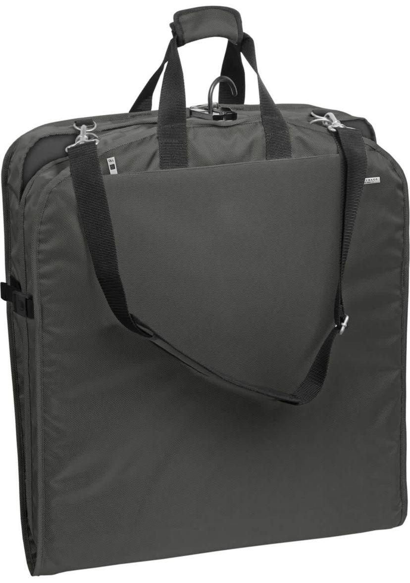 WallyBags 42" Premium Travel Garment Bag with Shoulder Strap