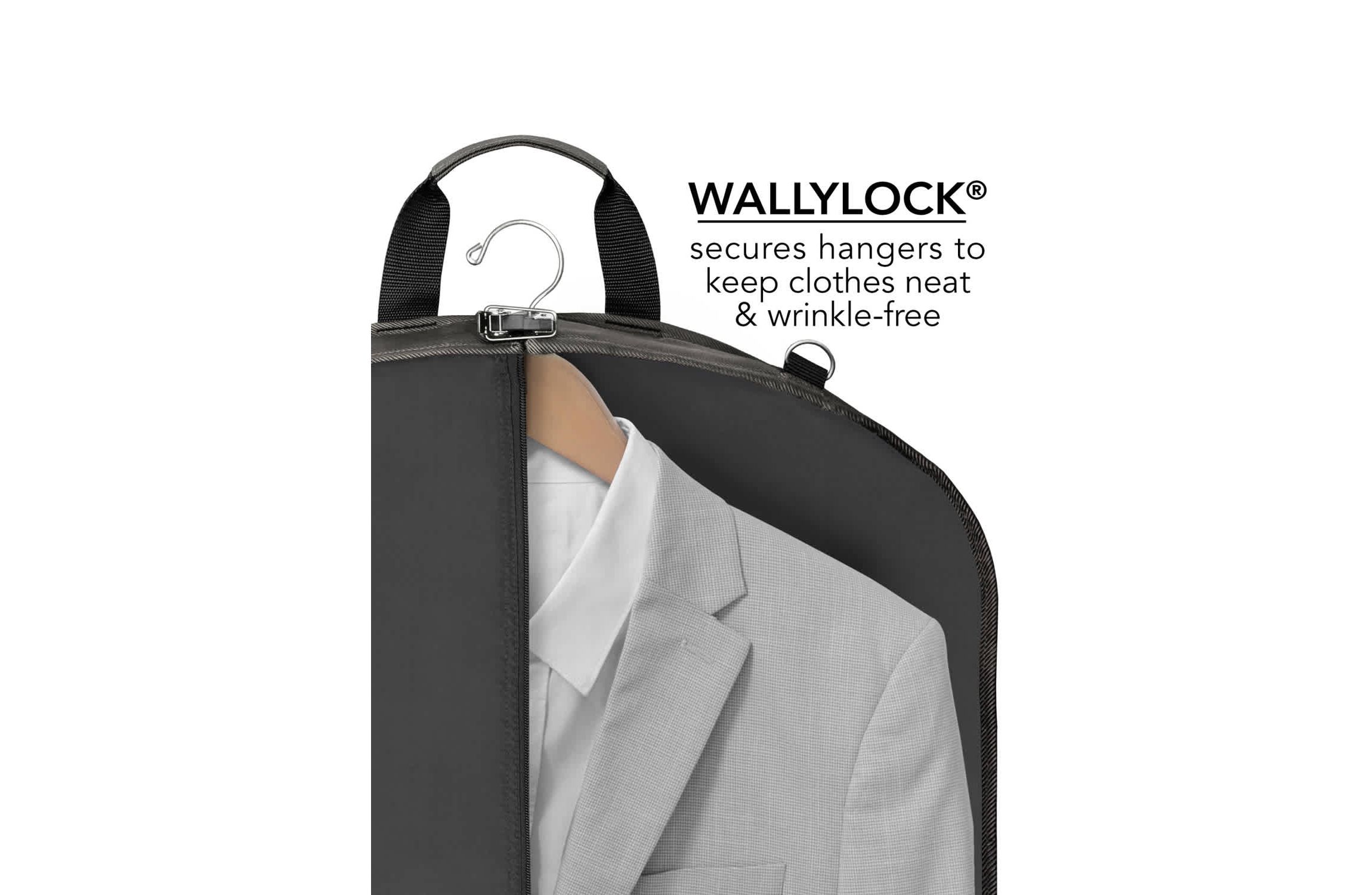 WallyBags 42" Premium Travel Garment Bag with Shoulder Strap
