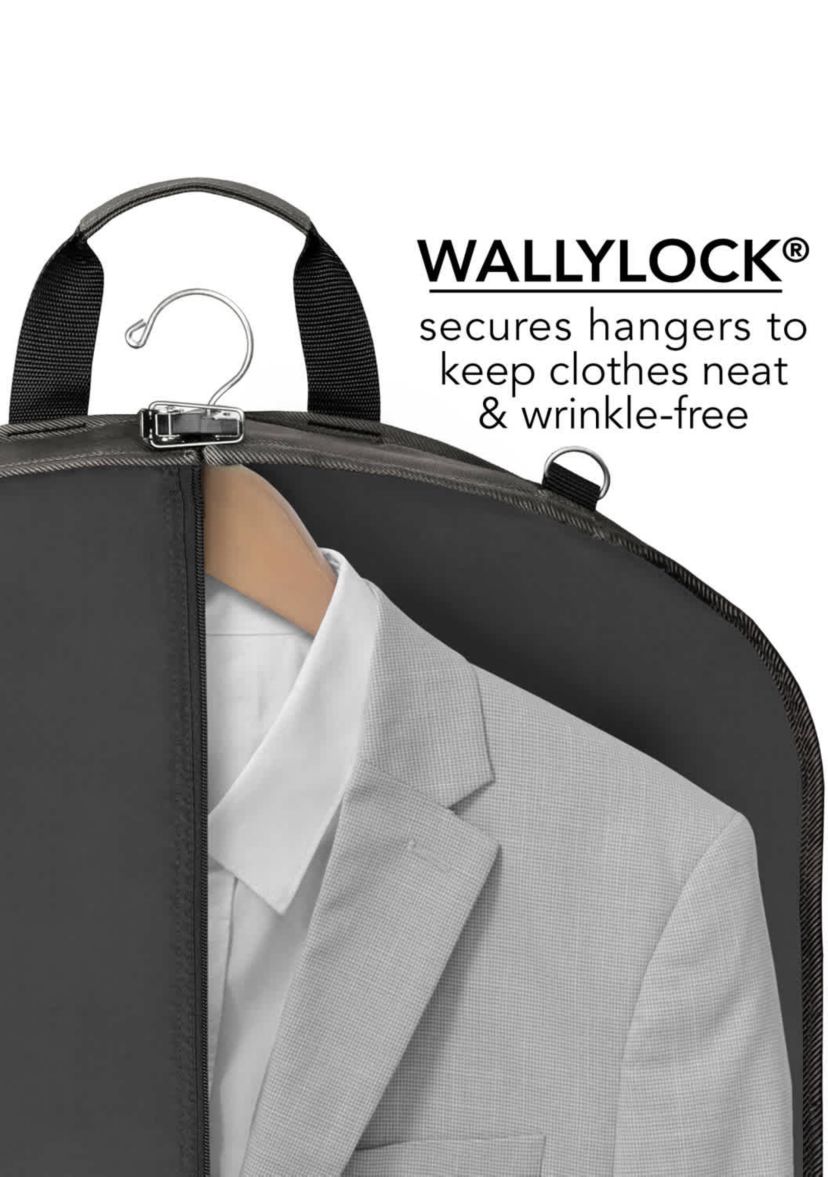 WallyBags 42" Premium Travel Garment Bag with Shoulder Strap