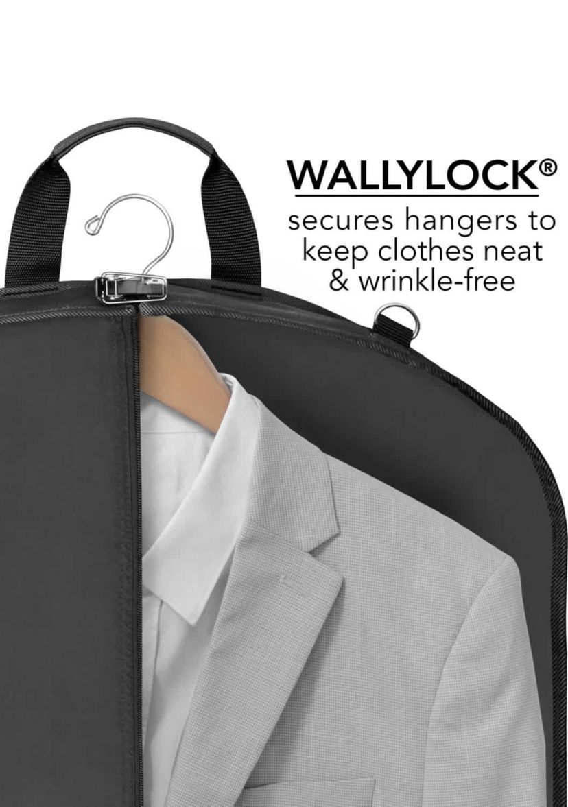 45" Premium Extra Wide Garment Bag with shoulder strap and two large pockets