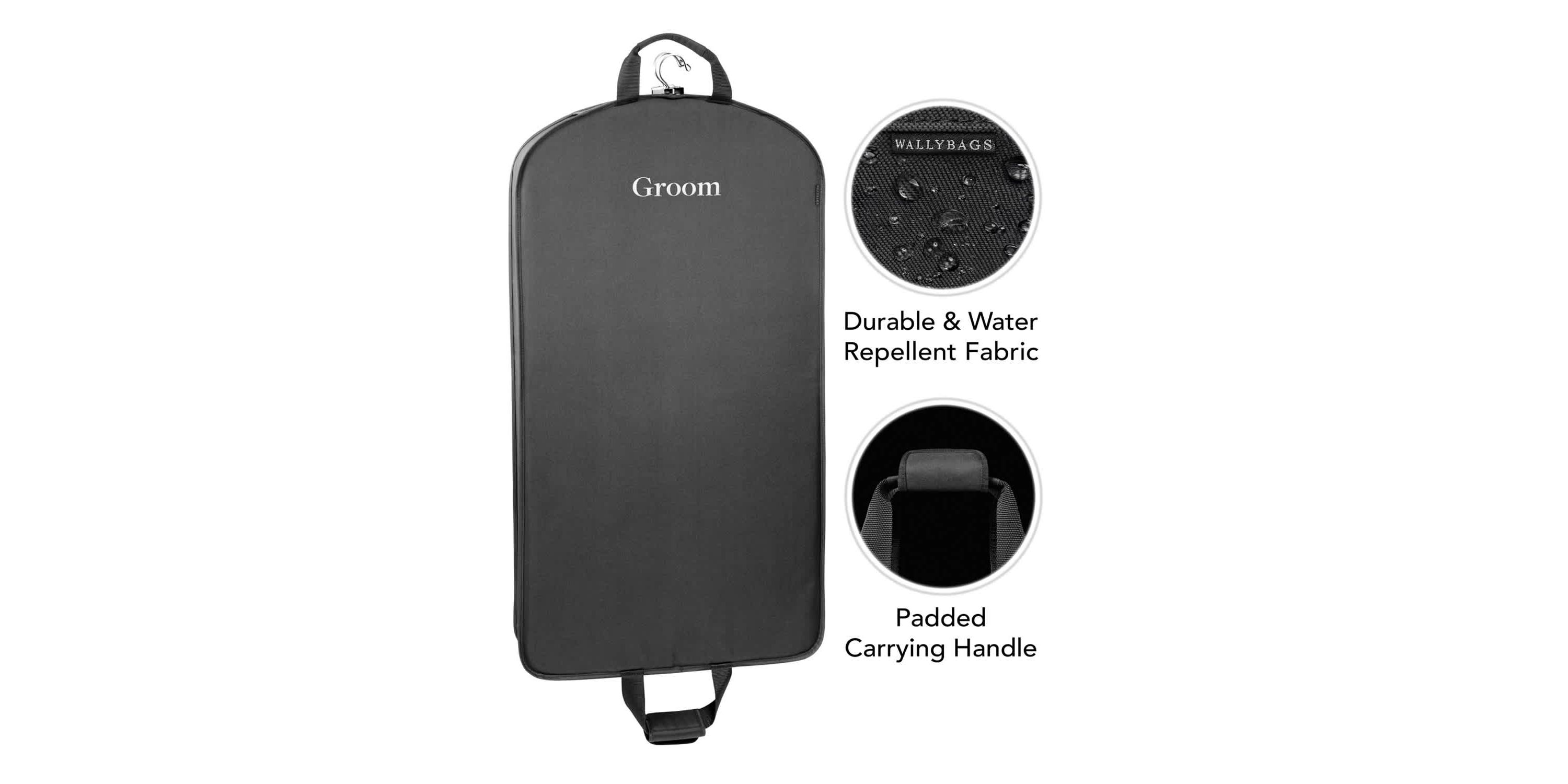 WallyBags 40" Deluxe Groom Tux and Suit Travel Garment Bag