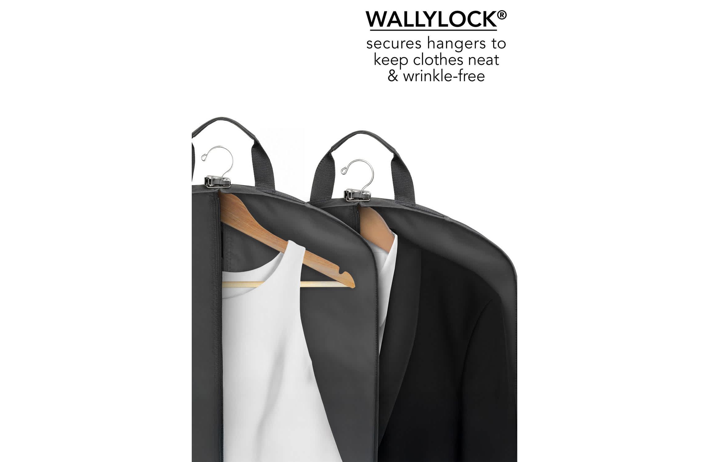 WallyBags Bride & Groom 60" Deluxe Travel Garment Bag and 40" Deluxe Travel Garment Bag