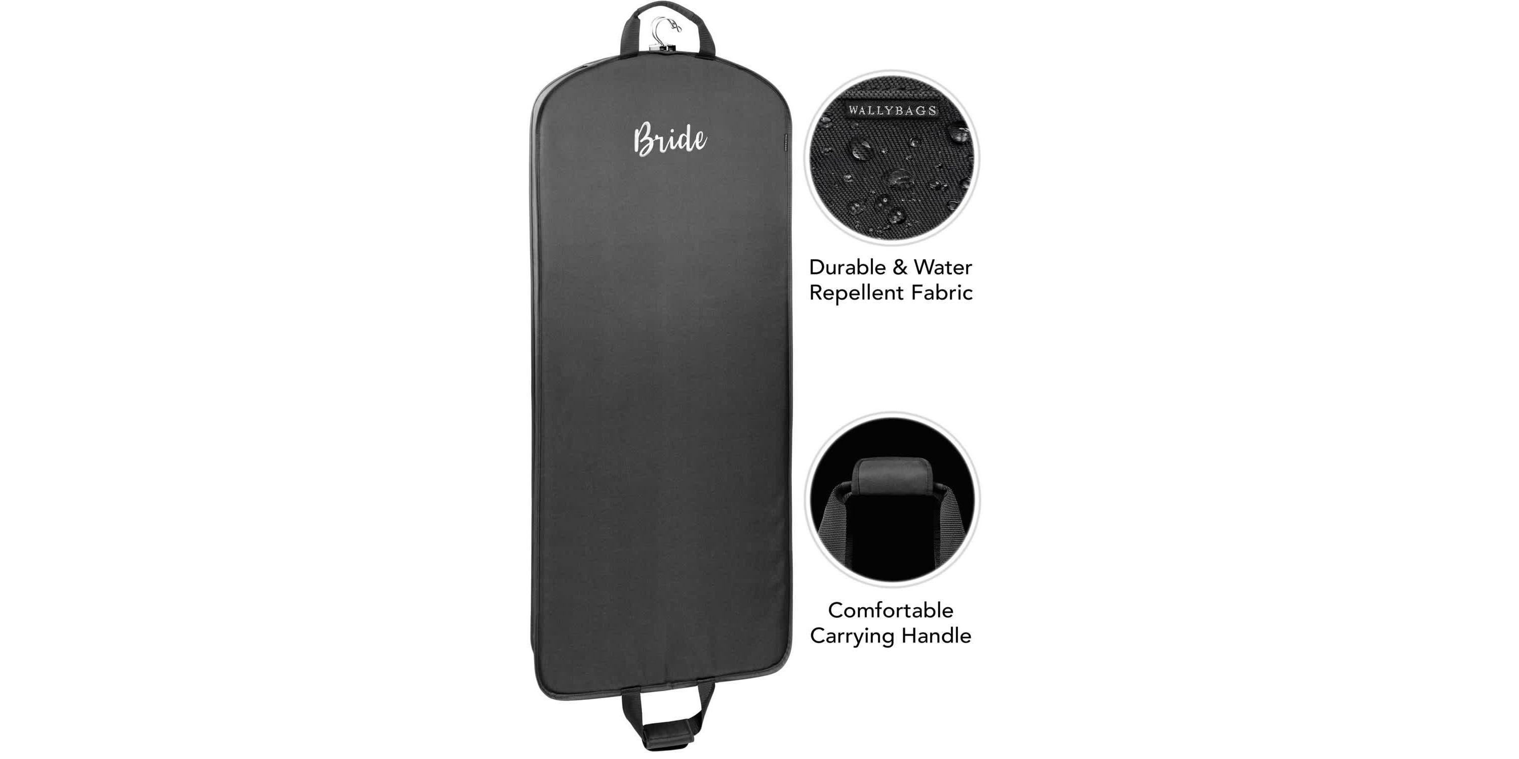 60” Deluxe Travel Garment Bag with Bride embroidery