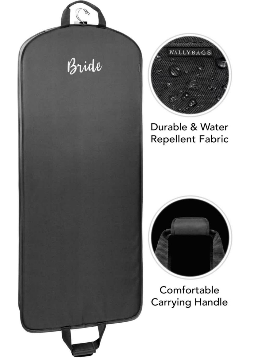 60” Deluxe Travel Garment Bag with Bride embroidery