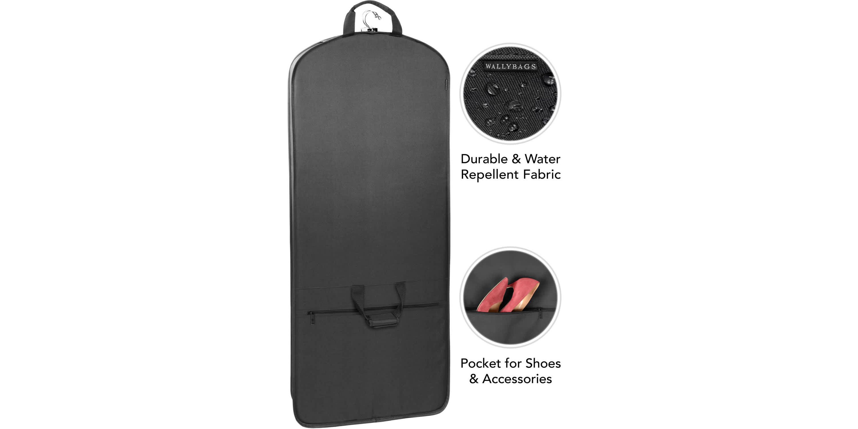 60” Premium Tri-Fold Travel Garment Bag with exterior pocket