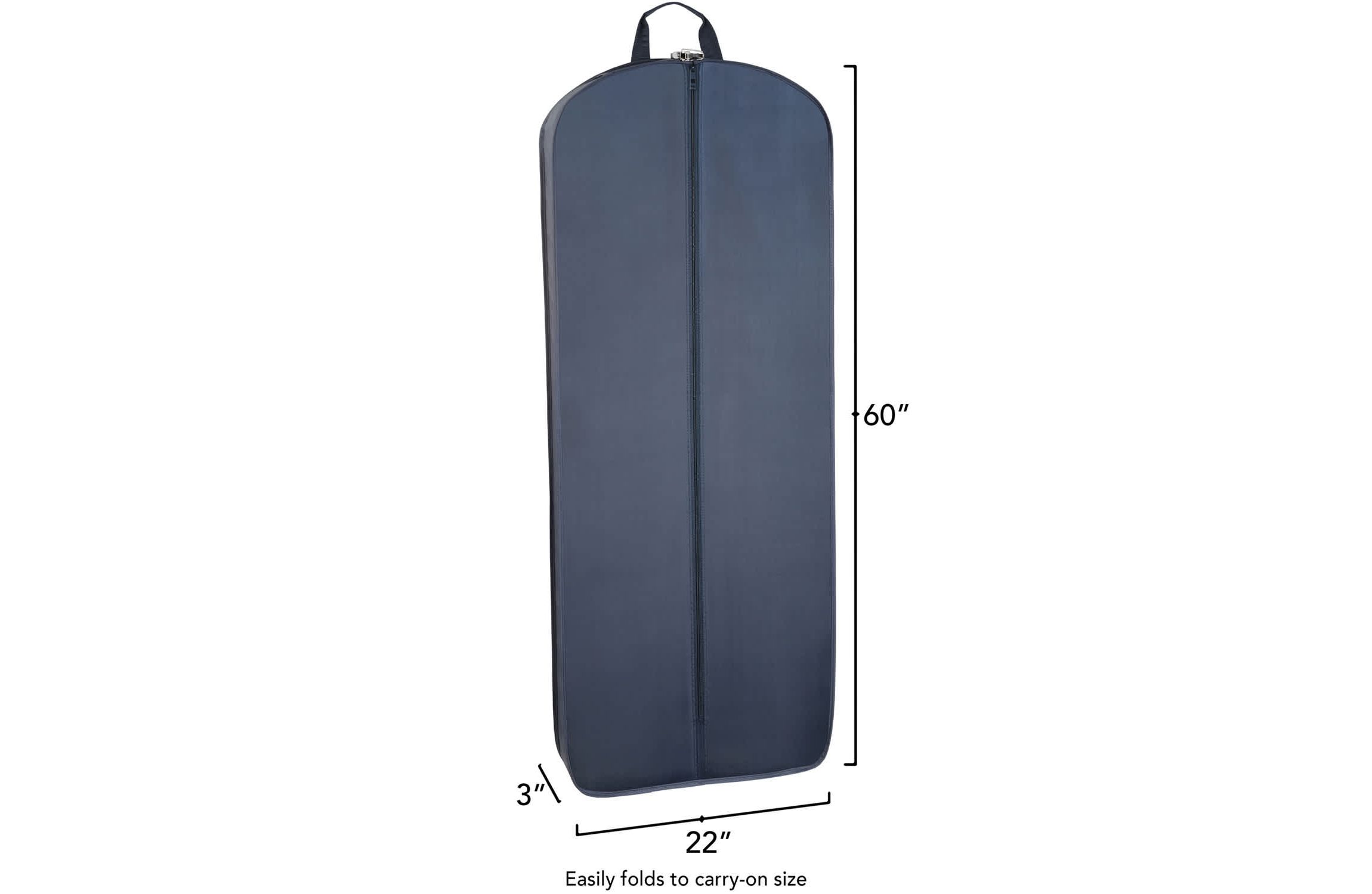 60” Premium Tri-Fold Travel Garment Bag with exterior