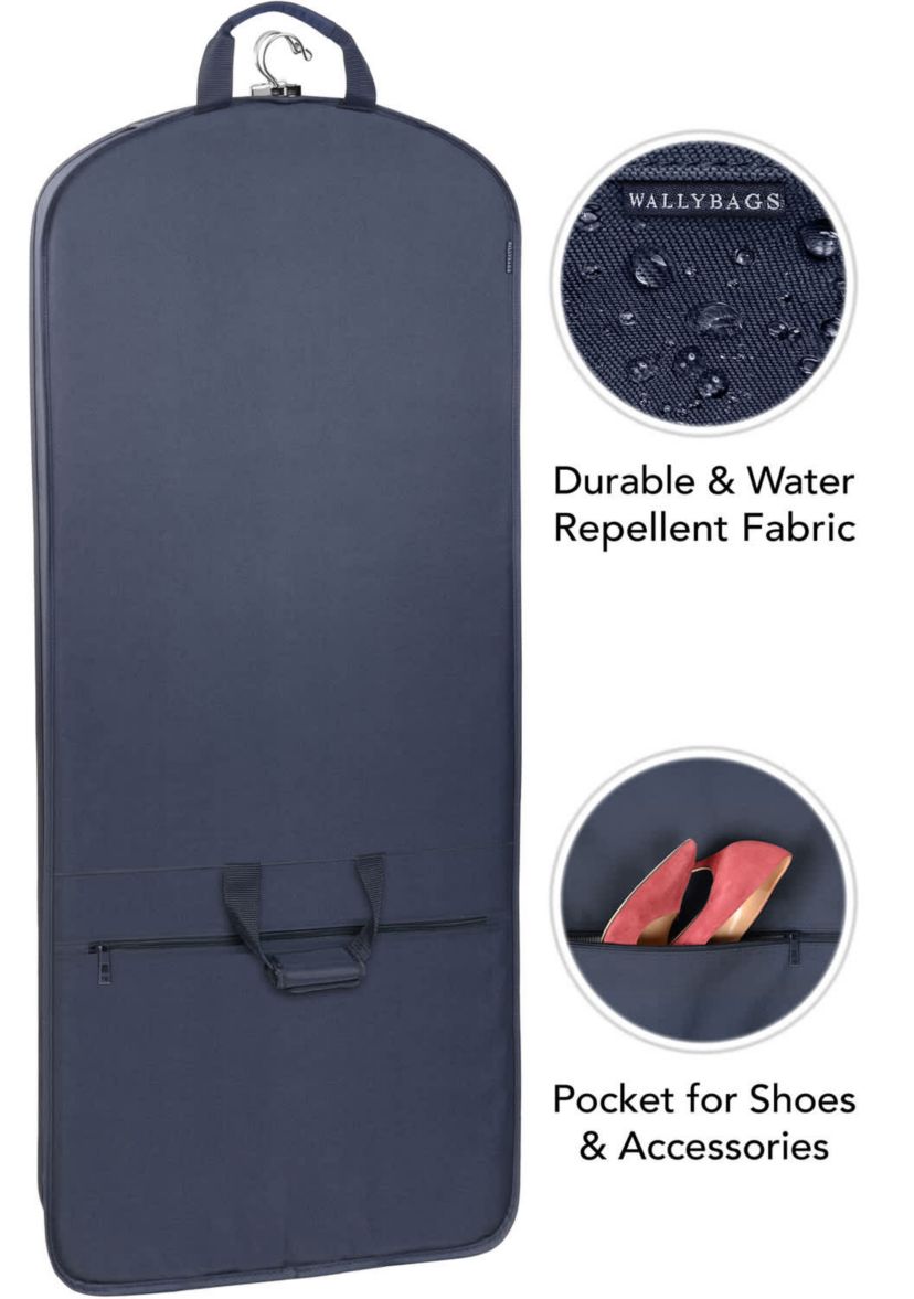 60” Premium Tri-Fold Travel Garment Bag with exterior