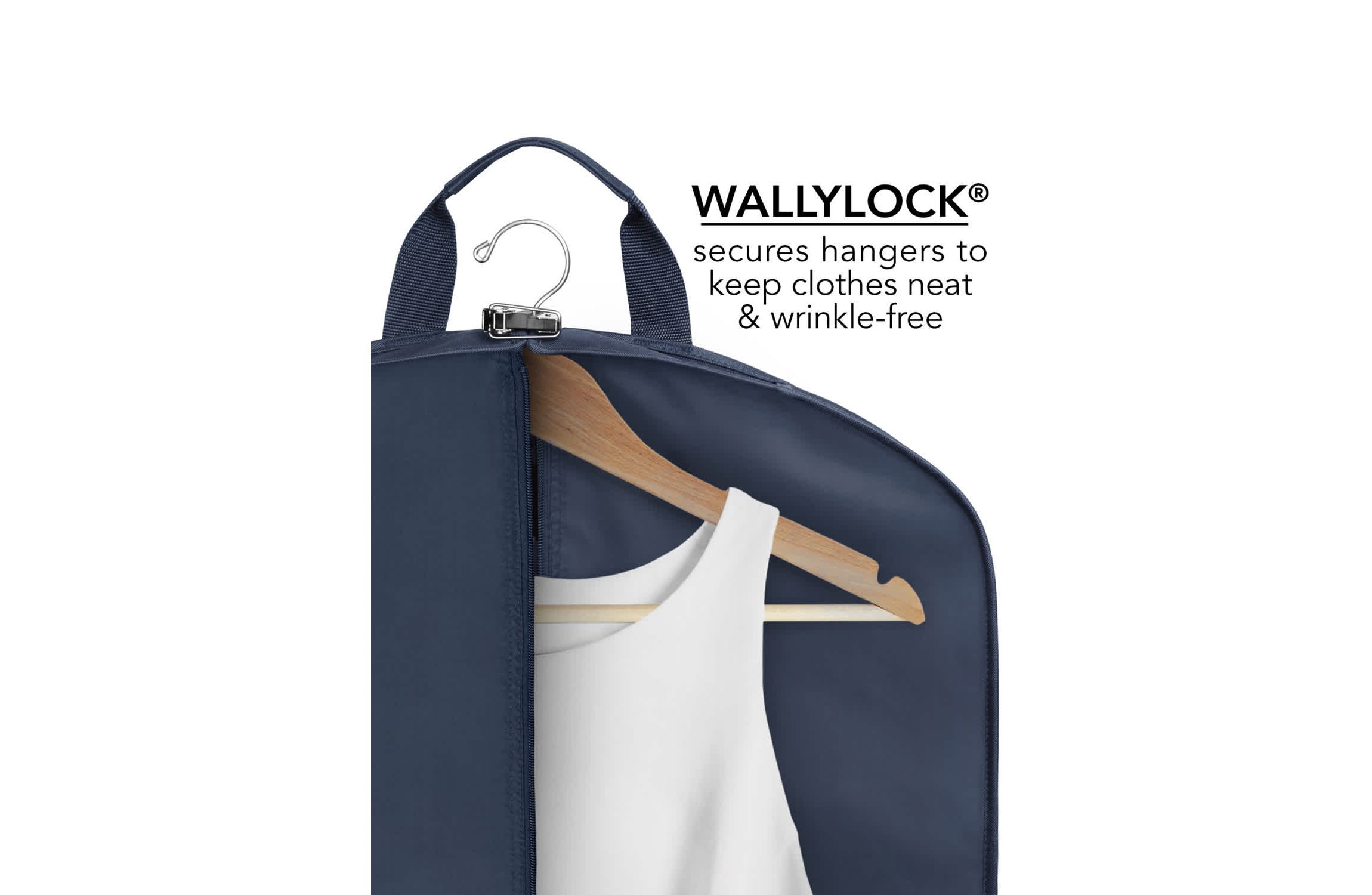 60” Premium Tri-Fold Travel Garment Bag with exterior