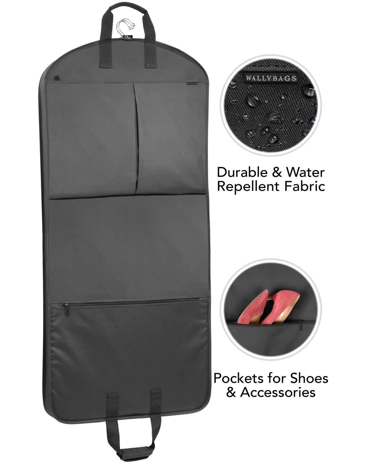 52" Deluxe Travel Garment Bag with Pockets
